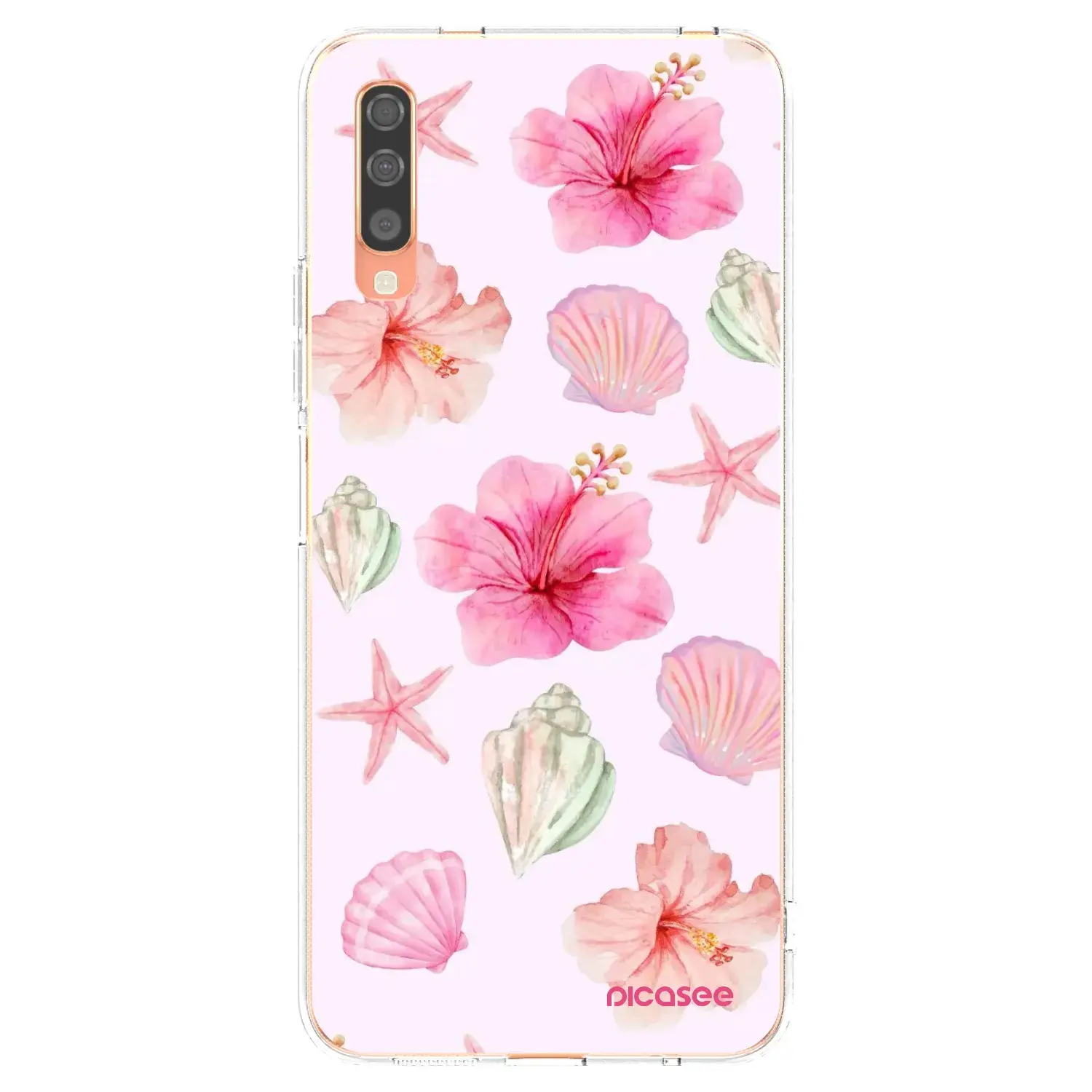 Silikonový průhledný obal pro Samsung Galaxy A70 A705F - Blush Lagoon
