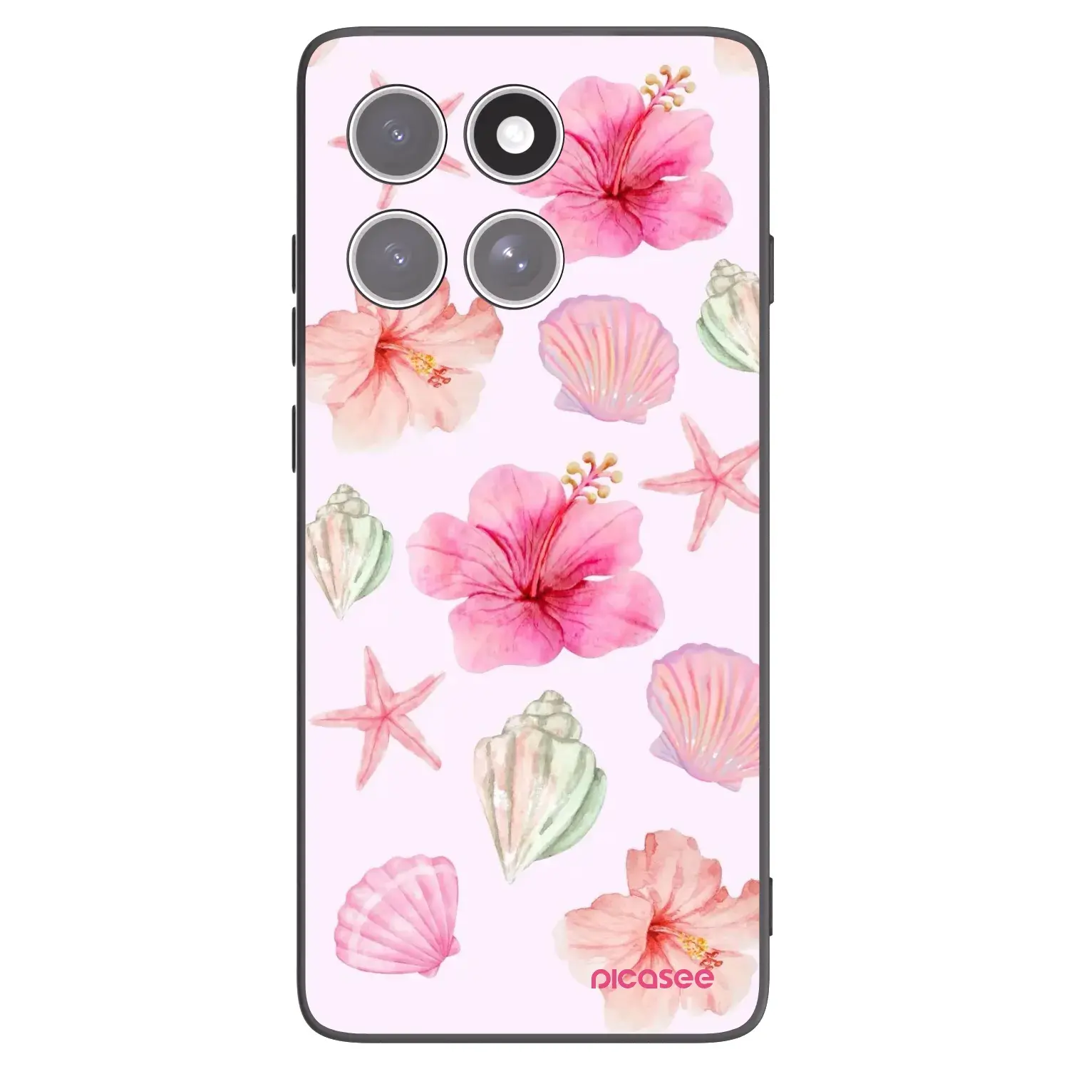 Silikonový černý obal pro Motorola Edge 60 Pro - Blush Lagoon