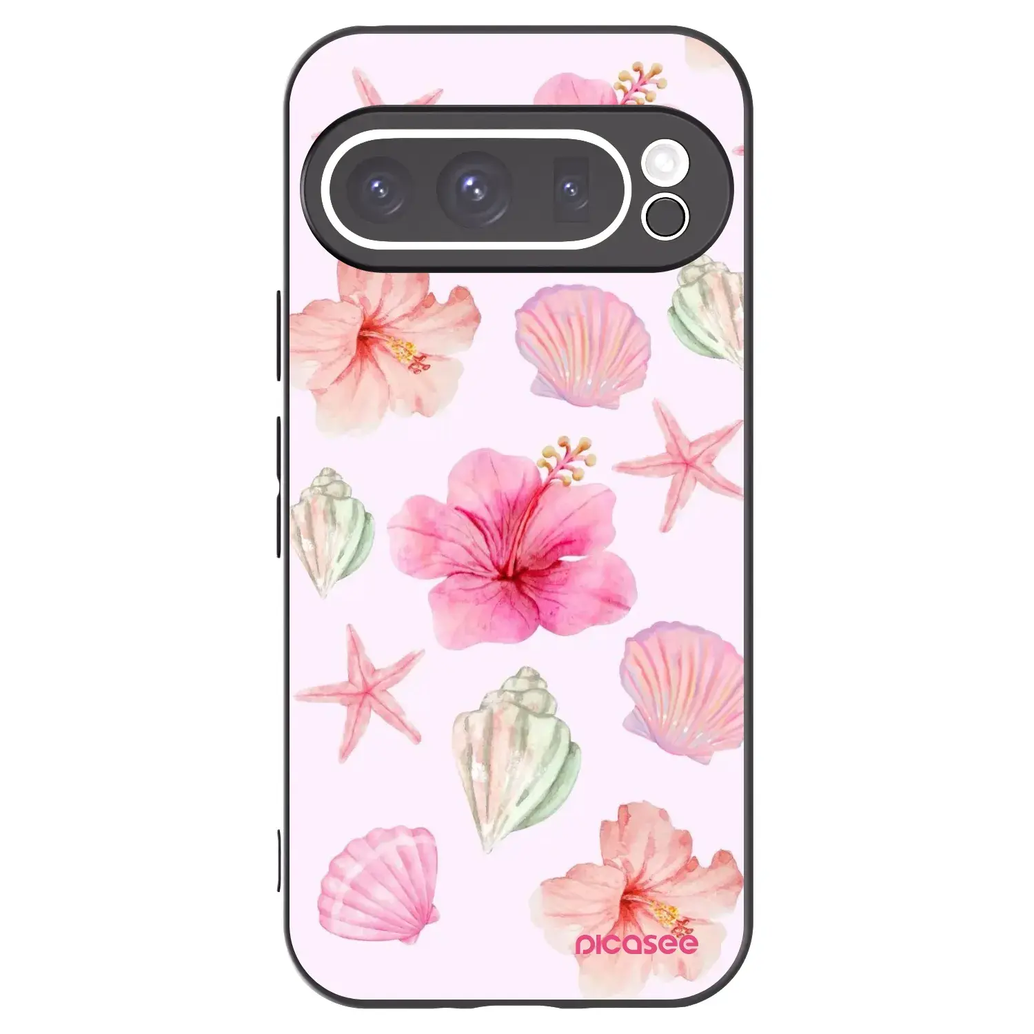 Silikonový černý obal pro Google Pixel 9 Pro XL - Blush Lagoon