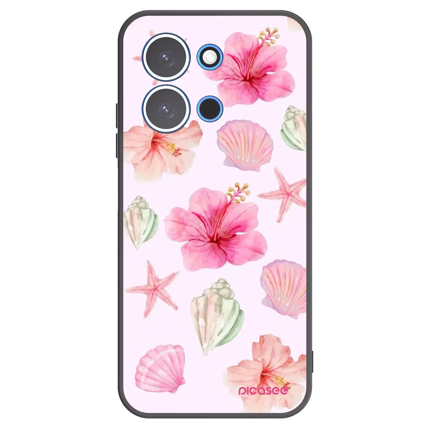 Silikonový černý obal pro Xiaomi Redmi 15C 4G - Blush Lagoon