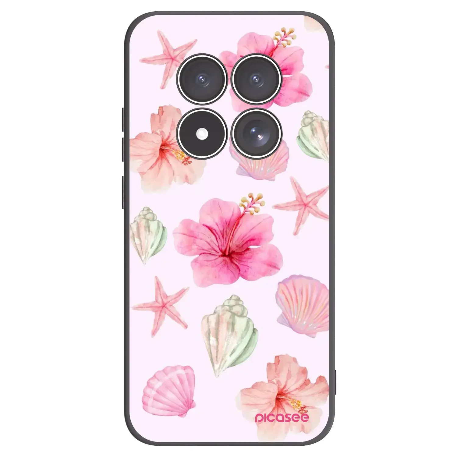 Silikonový černý obal pro Xiaomi Redmi Note 15 Pro 4G - Blush Lagoon