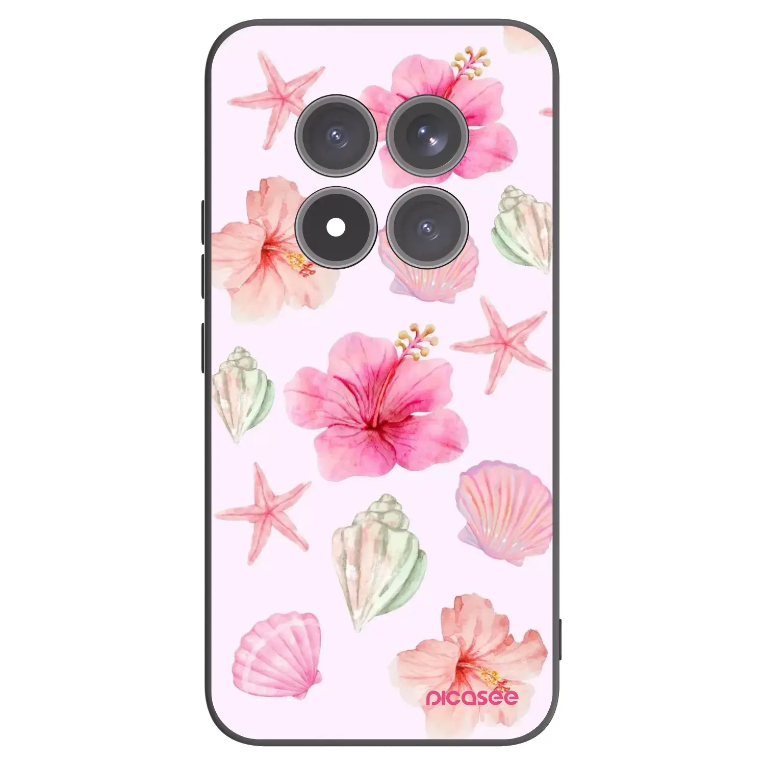 Silikonový černý obal pro Xiaomi Redmi Note 15 Pro+ - Blush Lagoon