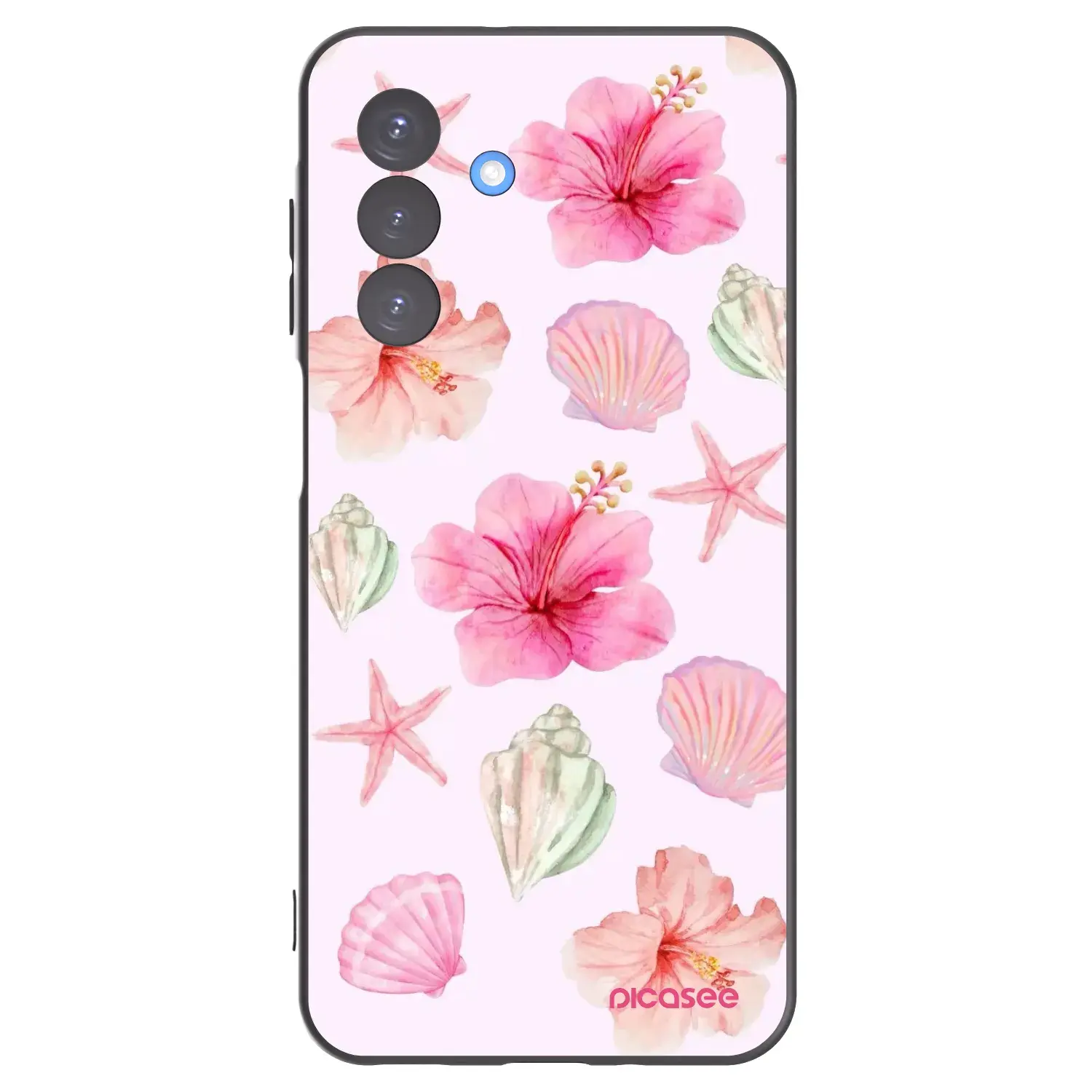 Silikonový černý obal pro Samsung Galaxy A17 5G - Blush Lagoon
