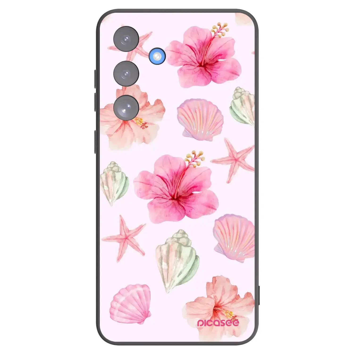 Silikonový černý obal pro Samsung Galaxy S25 FE 5G - Blush Lagoon