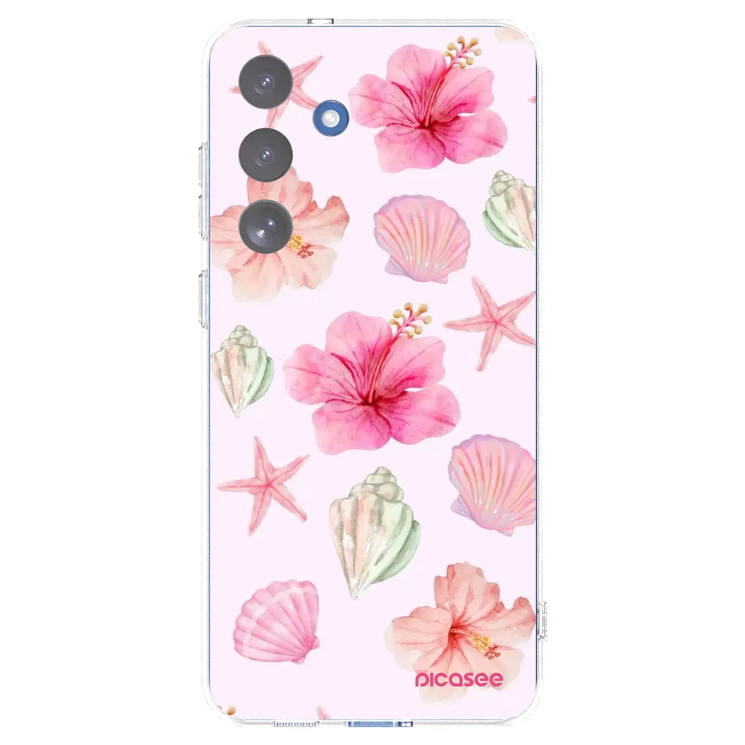 Silikonový průhledný obal pro Samsung Galaxy S25 FE 5G - Blush Lagoon