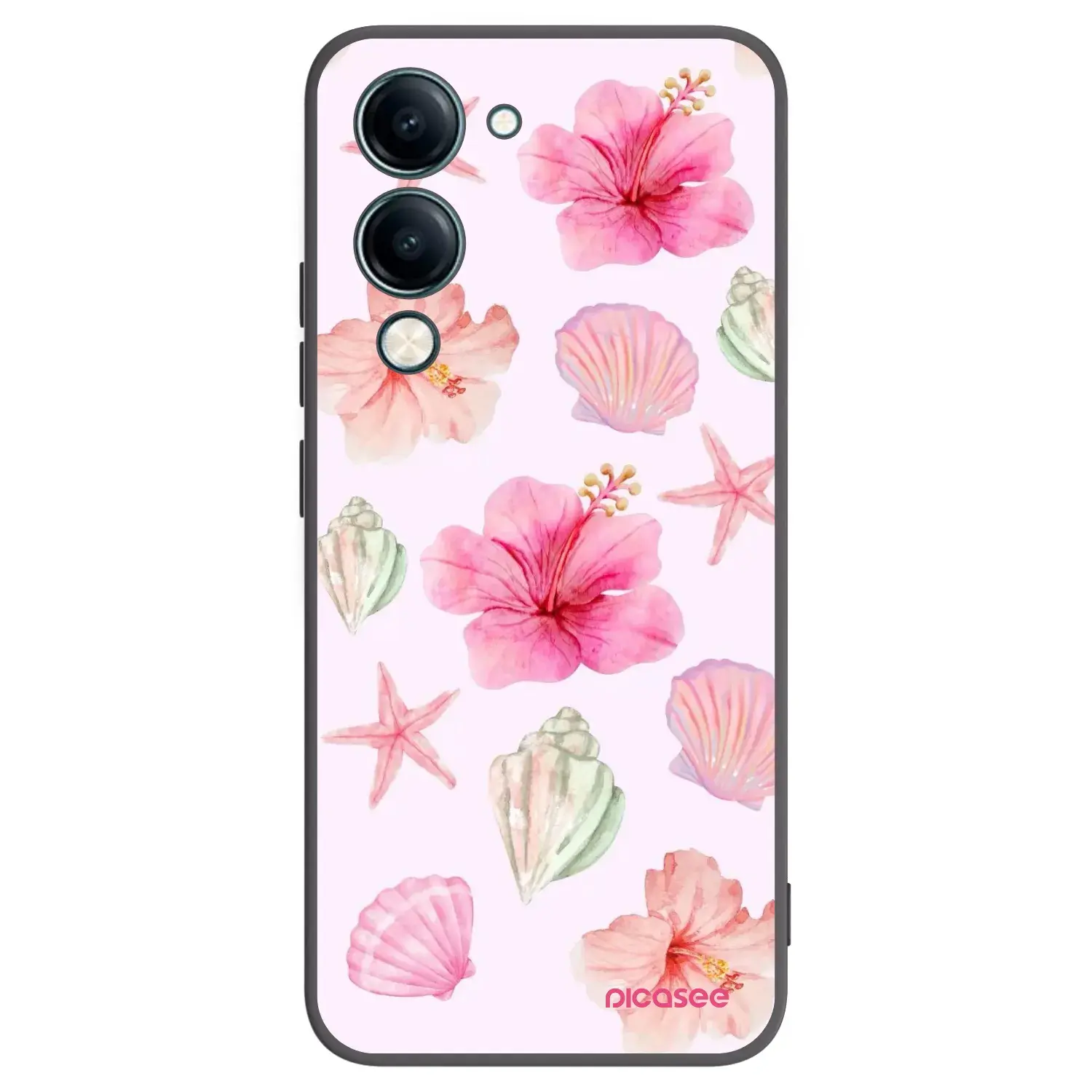 Silikonový černý obal pro Vivo Y29s 5G - Blush Lagoon