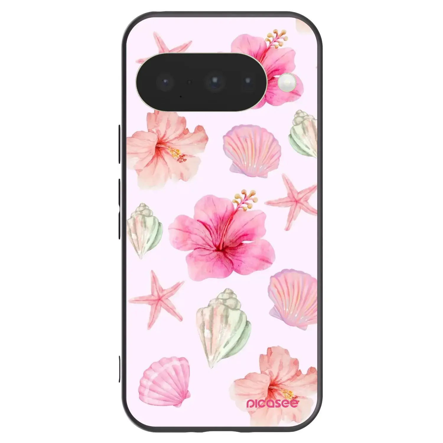 Silikonový černý obal pro Google Pixel 10 - Blush Lagoon