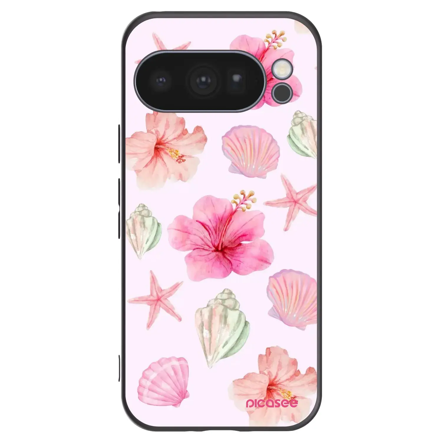 Silikonový černý obal pro Google Pixel 10 Pro - Blush Lagoon