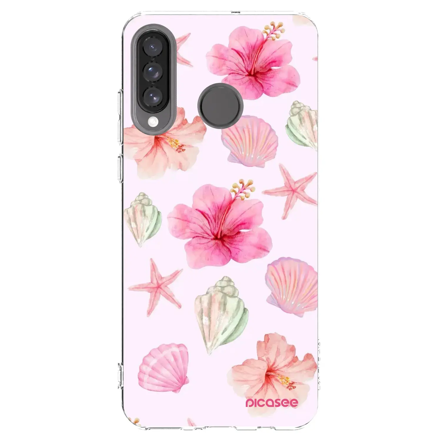 Silikonový průhledný obal pro Huawei P30 Lite - Blush Lagoon