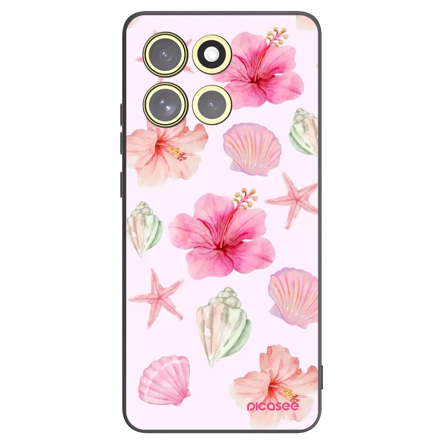 Silikonový černý obal pro Motorola Moto G86 Power 5G - Blush Lagoon