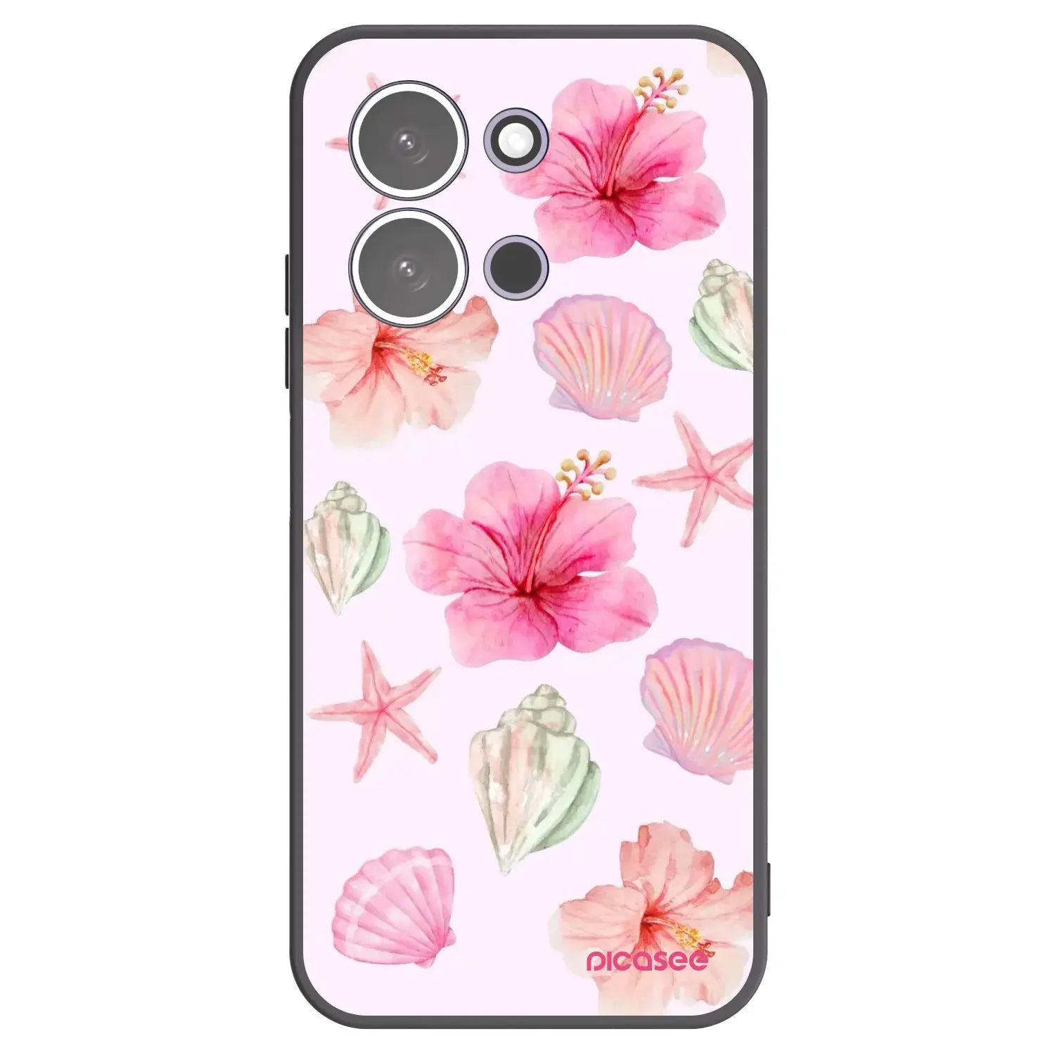 Silikonový černý obal pro Xiaomi Redmi 15C 5G - Blush Lagoon