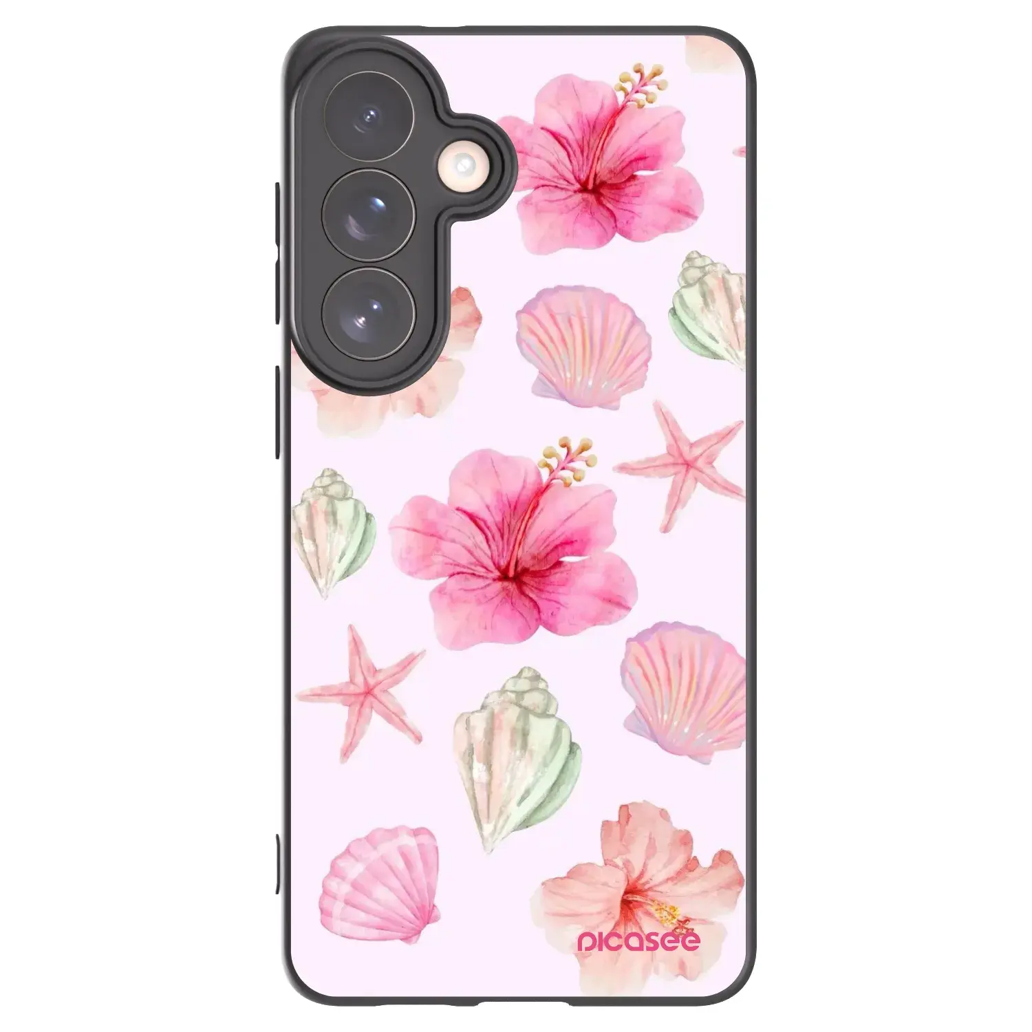 Silikonový černý obal pro Samsung Galaxy S26+ - Blush Lagoon