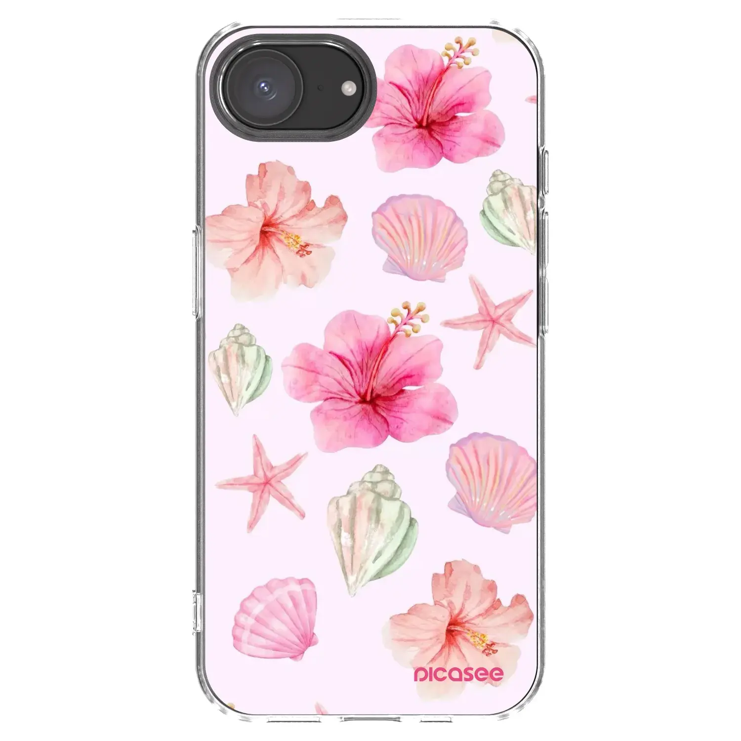 Silikonový průhledný obal pro Apple iPhone 17e - Blush Lagoon