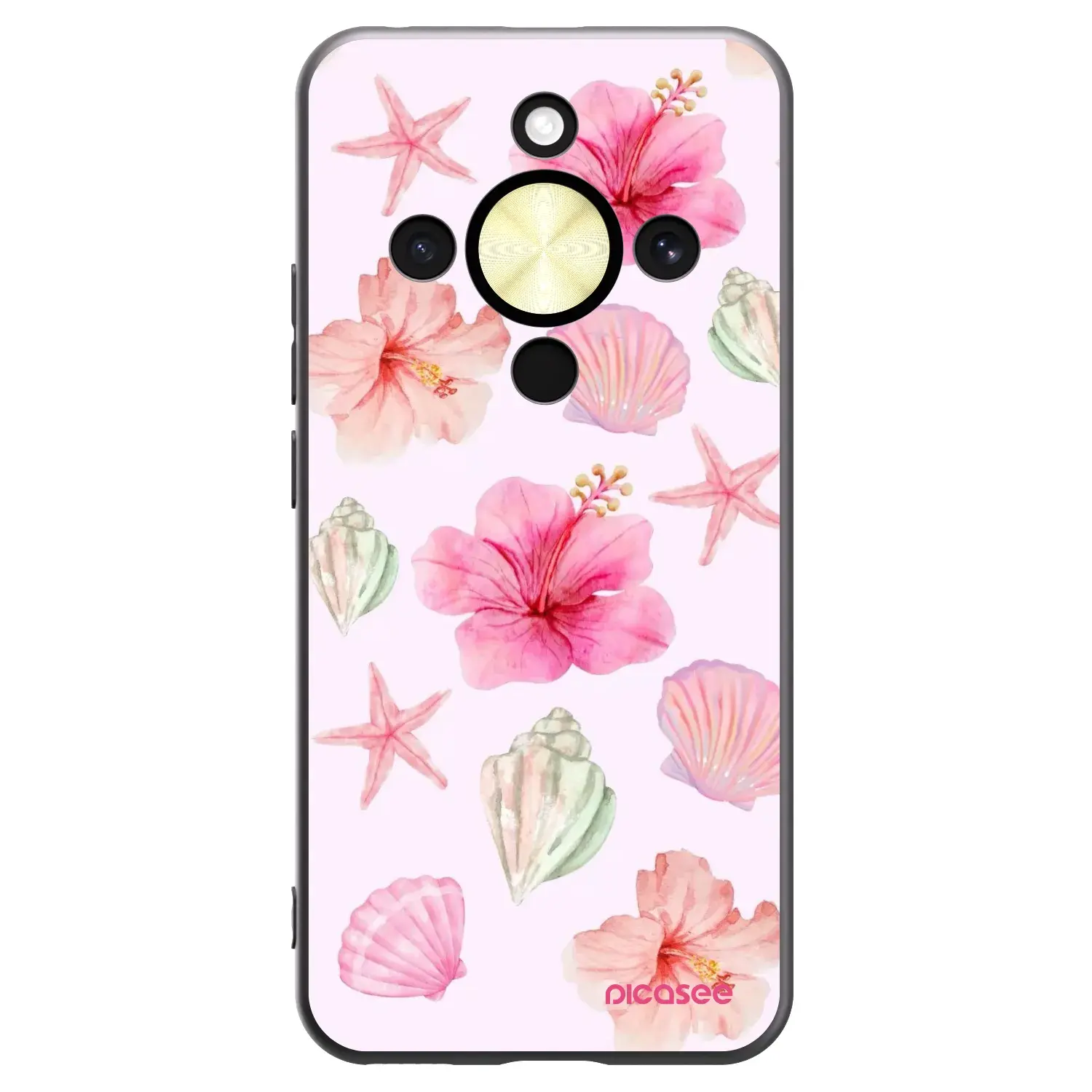 Silikonový černý obal pro Honor Magic8 Lite 5G - Blush Lagoon