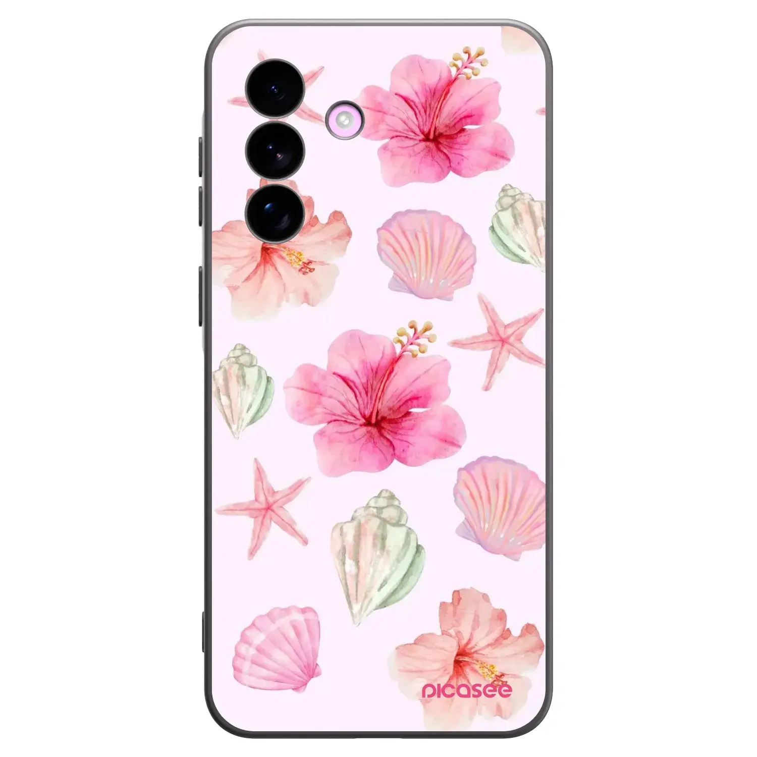 Silikonový černý obal pro Samsung Galaxy A57 5G - Blush Lagoon