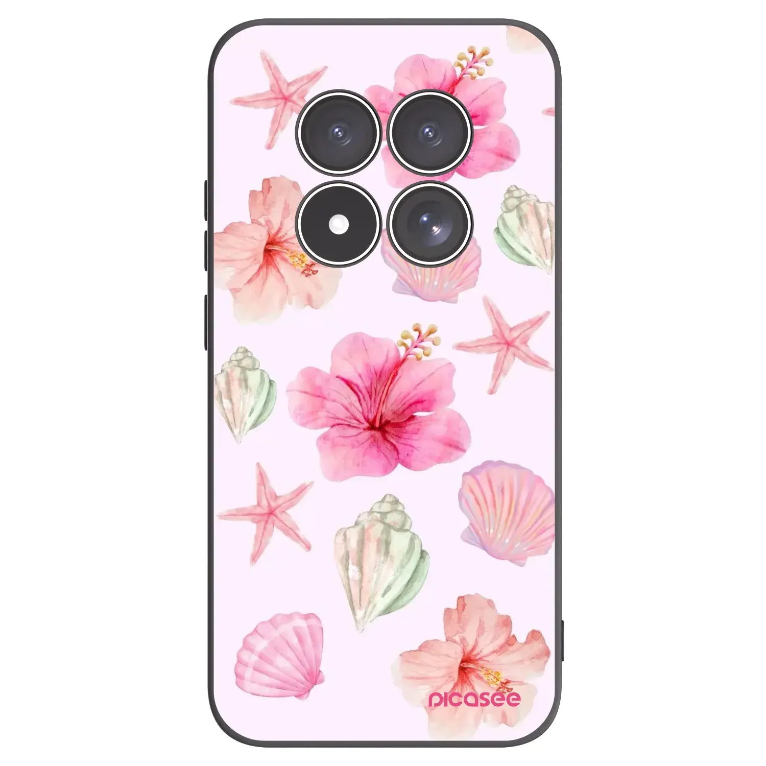 Silikonový černý obal pro Xiaomi Redmi Note 15 Pro 5G - Blush Lagoon