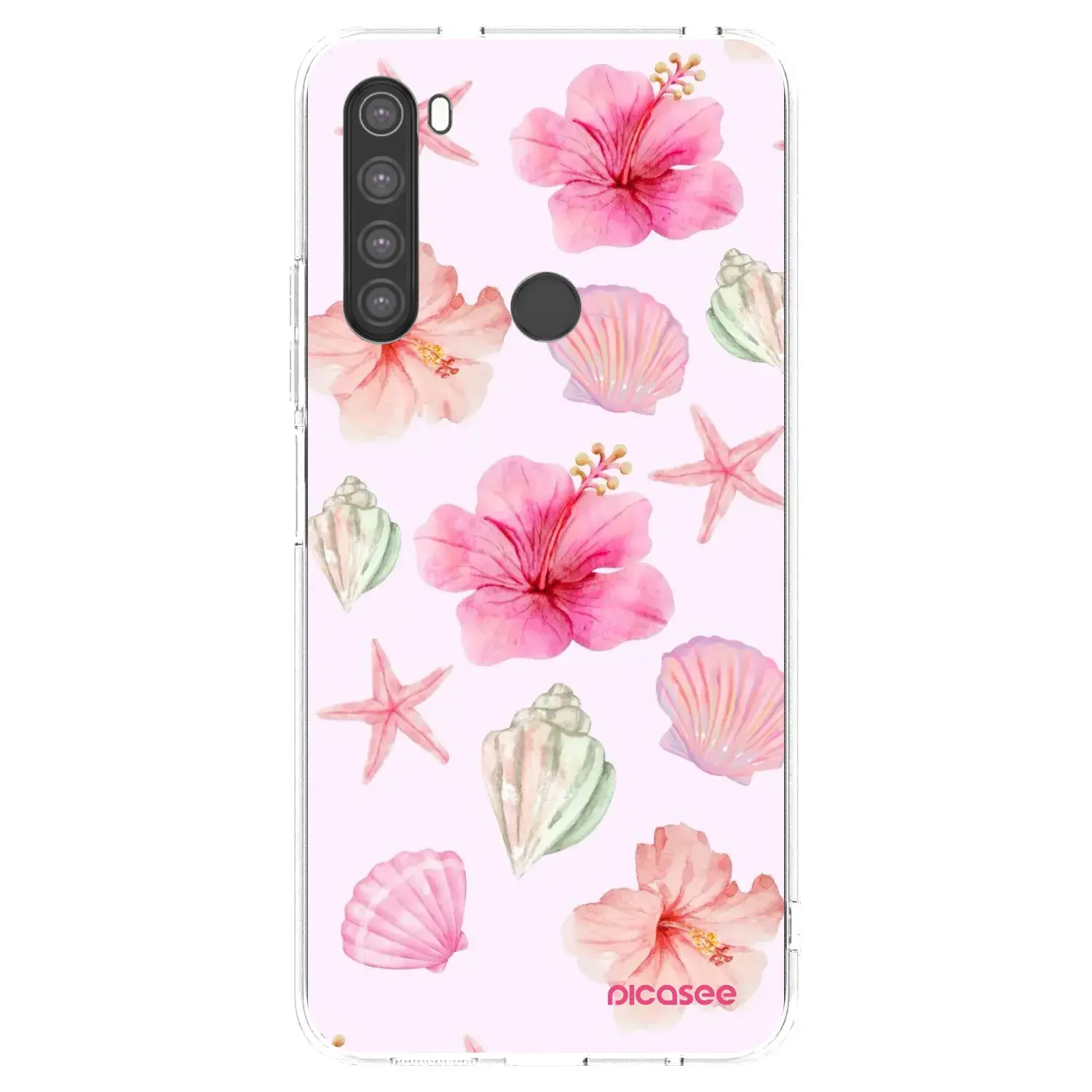 Silikonový průhledný obal pro Xiaomi Redmi Note 8 - Blush Lagoon