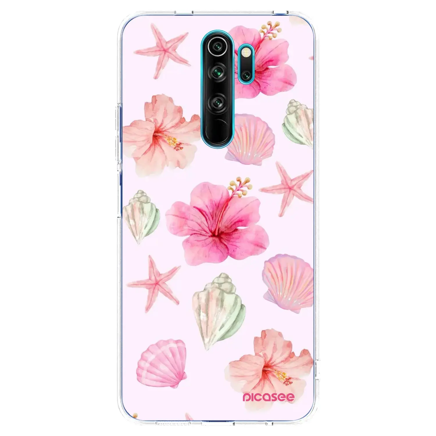 Silikonový průhledný obal pro Xiaomi Redmi Note 8 Pro - Blush Lagoon