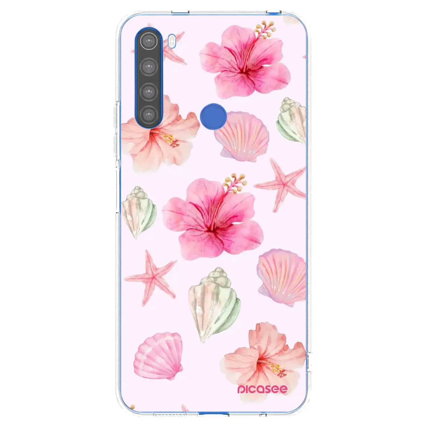 Silikonový průhledný obal pro Xiaomi Redmi Note 8T - Blush Lagoon