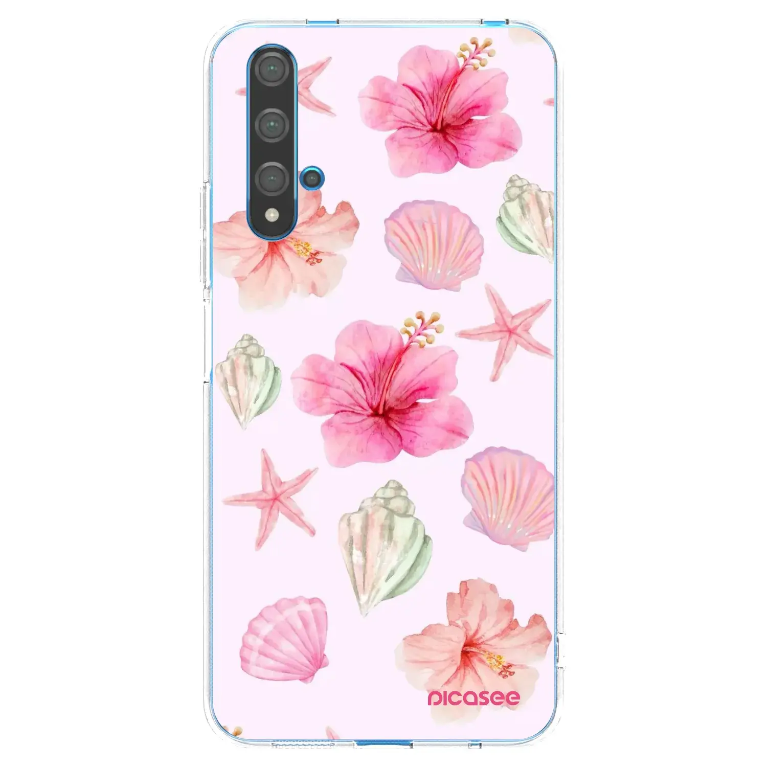 Silikonový průhledný obal pro Huawei Nova 5T - Blush Lagoon