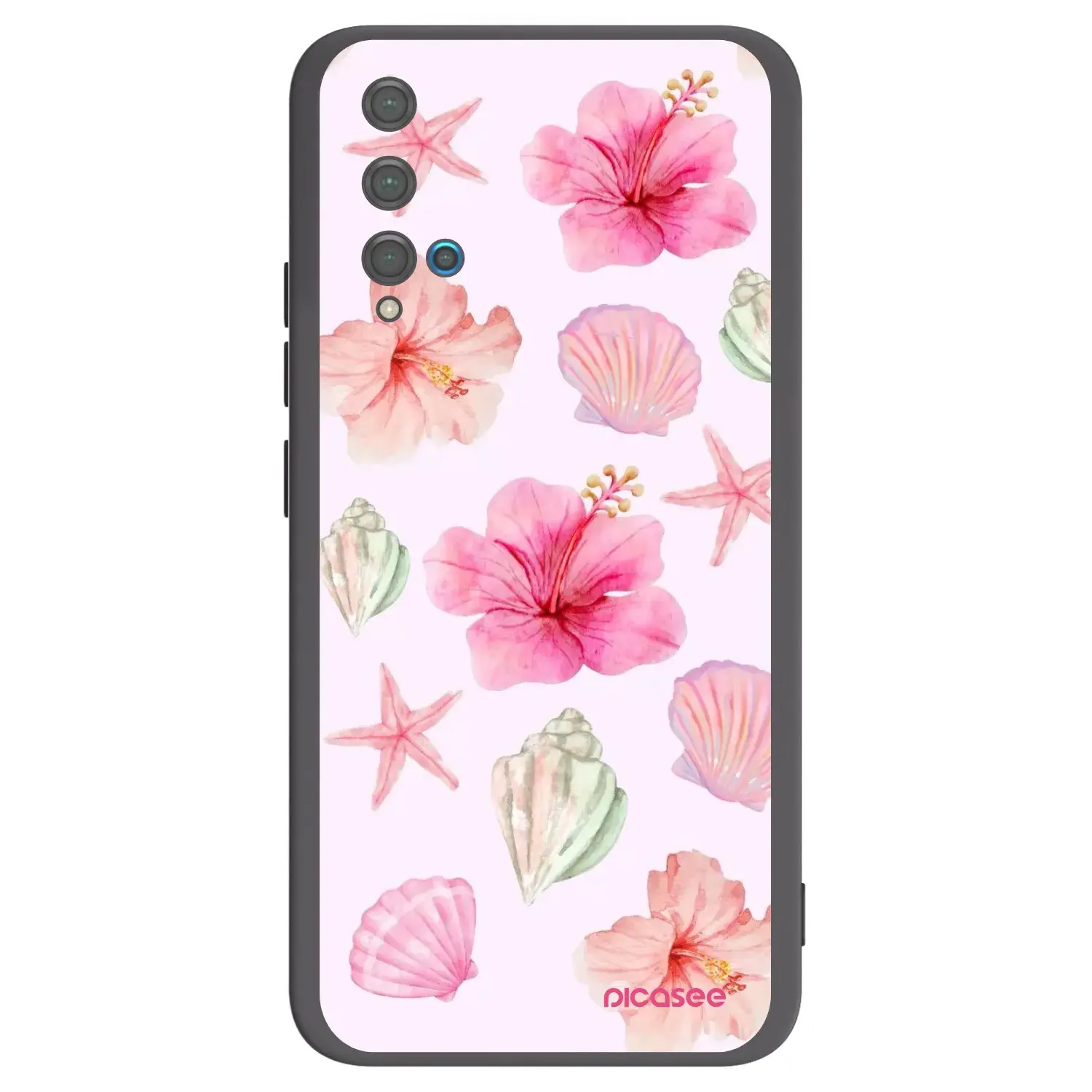 Silikonový černý obal pro Huawei Nova 5T - Blush Lagoon