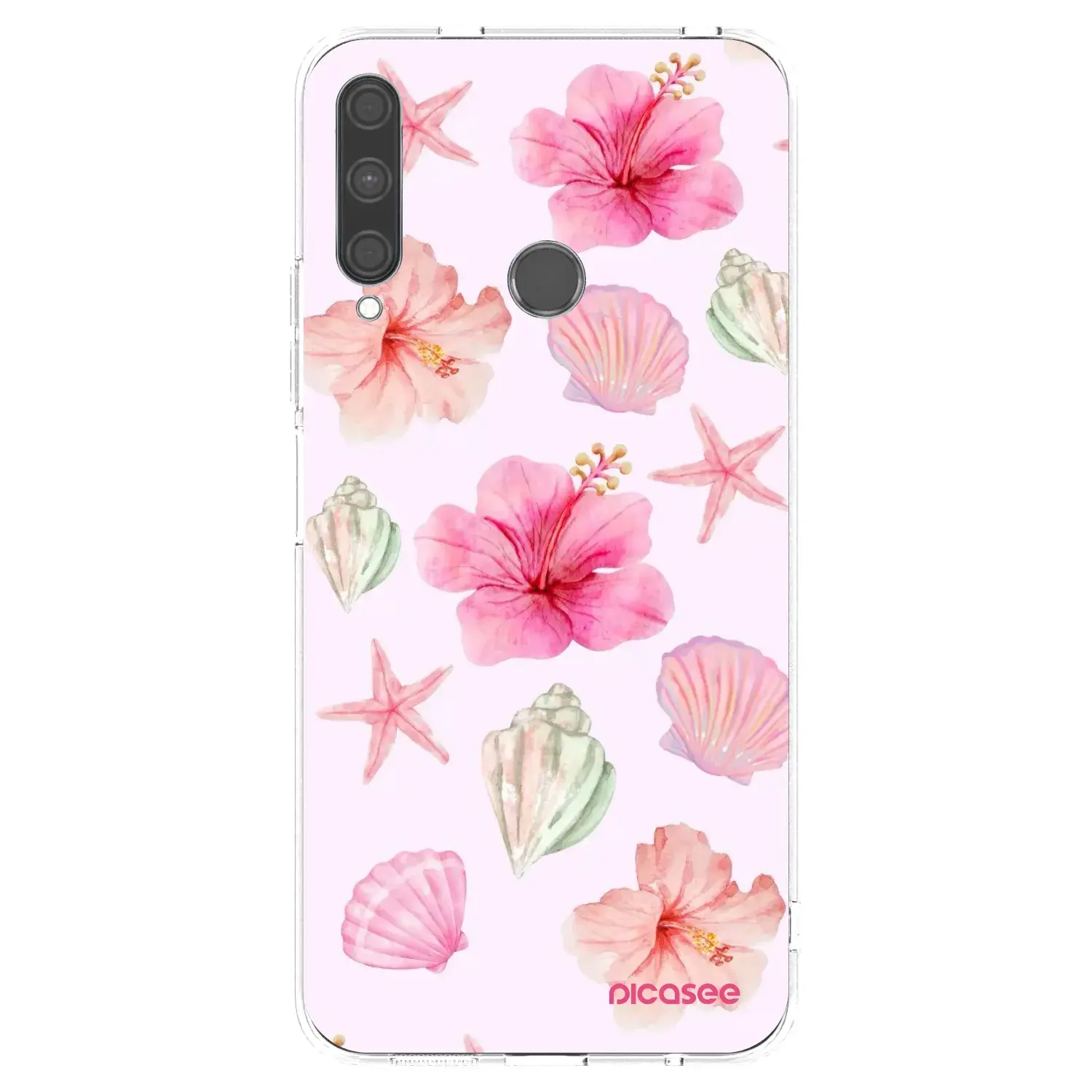 Silikonový průhledný obal pro Huawei P40 Lite E - Blush Lagoon