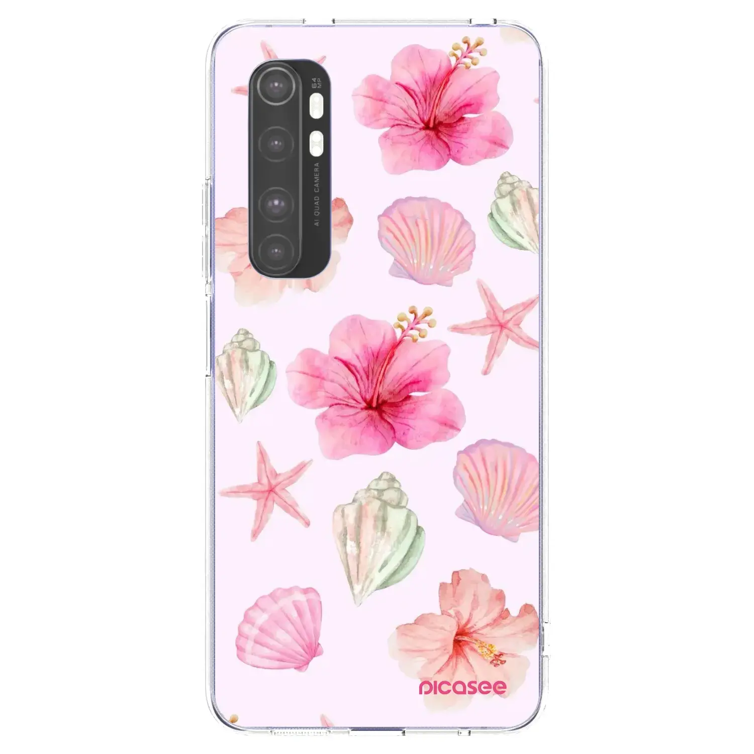 Silikonový průhledný obal pro Xiaomi Mi Note 10 Lite - Blush Lagoon