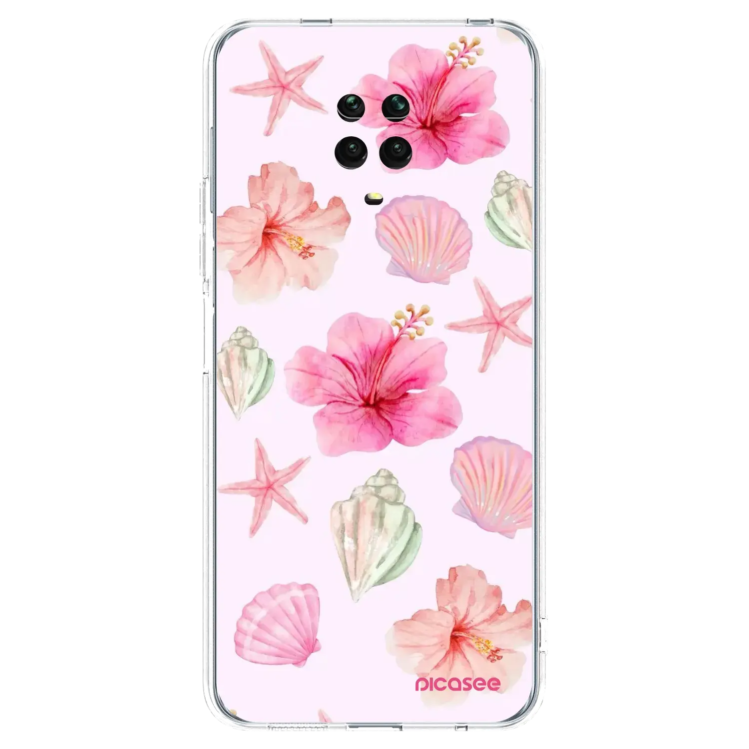 Silikonový průhledný obal pro Xiaomi Redmi Note 9S - Blush Lagoon