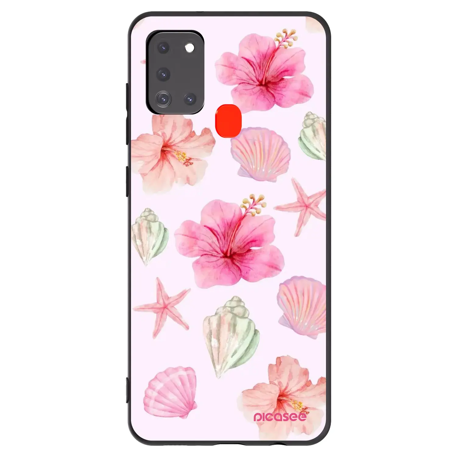 Silikonový černý obal pro Samsung Galaxy A21s - Blush Lagoon