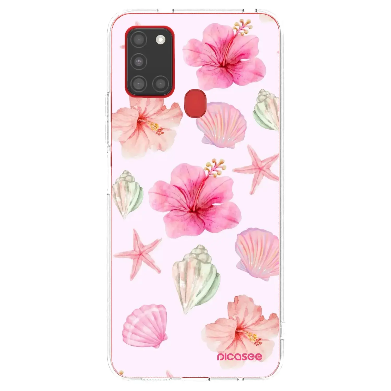 Silikonový průhledný obal pro Samsung Galaxy A21s - Blush Lagoon