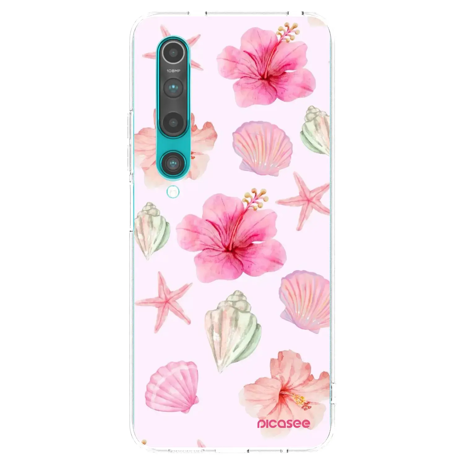 Silikonový průhledný obal pro Xiaomi Mi 10 - Blush Lagoon