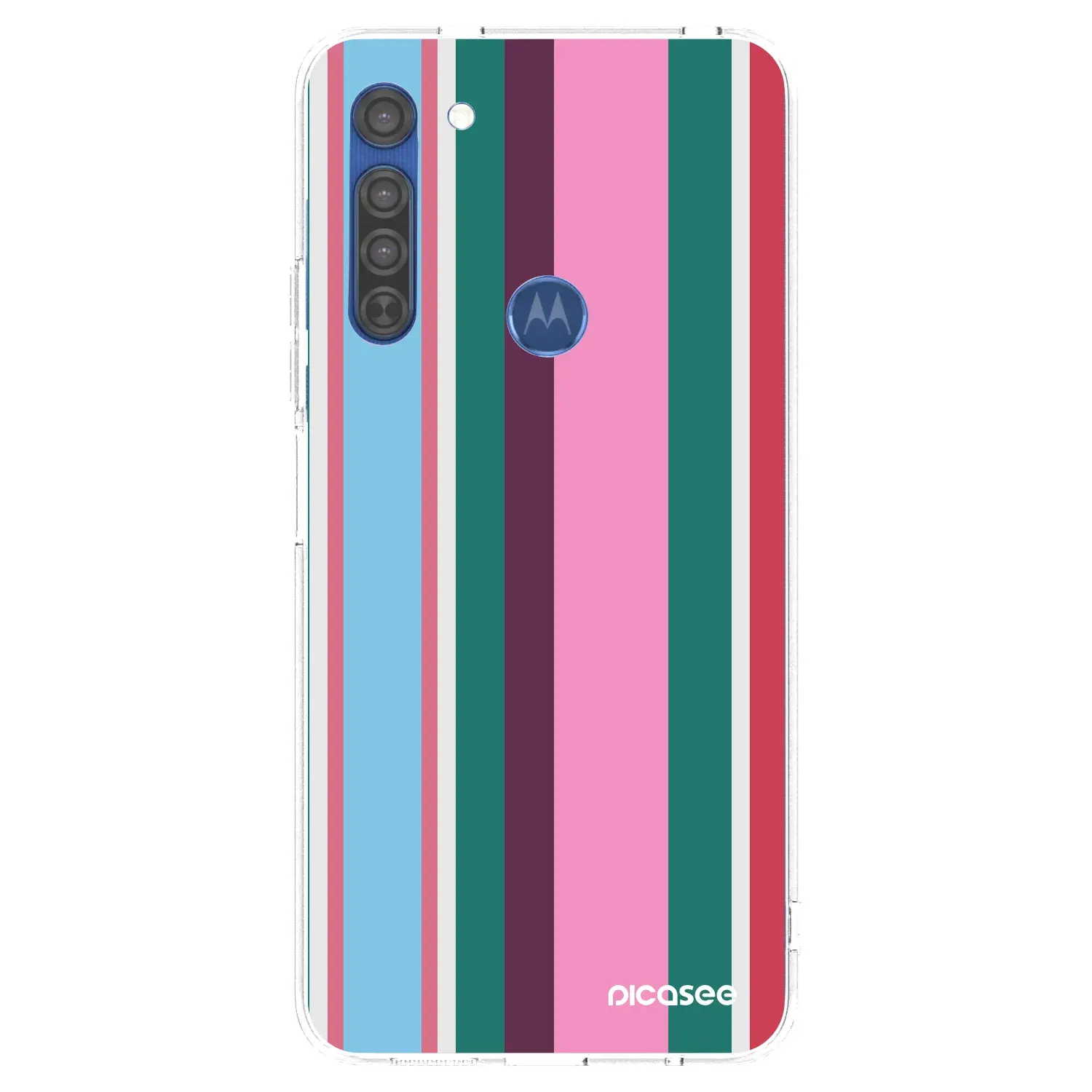 Silikonový průhledný obal pro Motorola Moto G8 - Cabana club