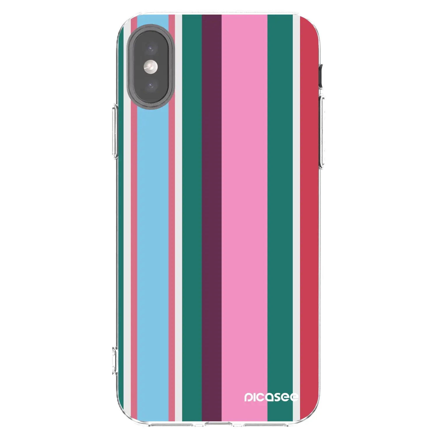Silikonový průhledný obal pro Apple iPhone X/XS - Cabana club