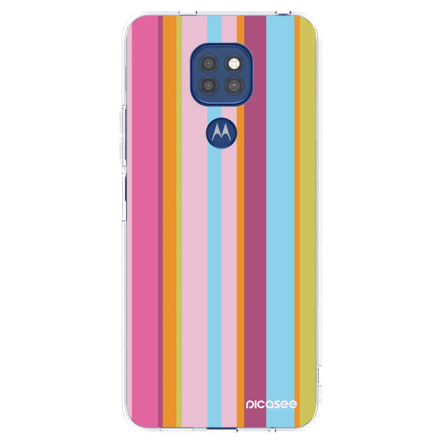 Silikonový průhledný obal pro Motorola Moto G9 Play - Golden hour