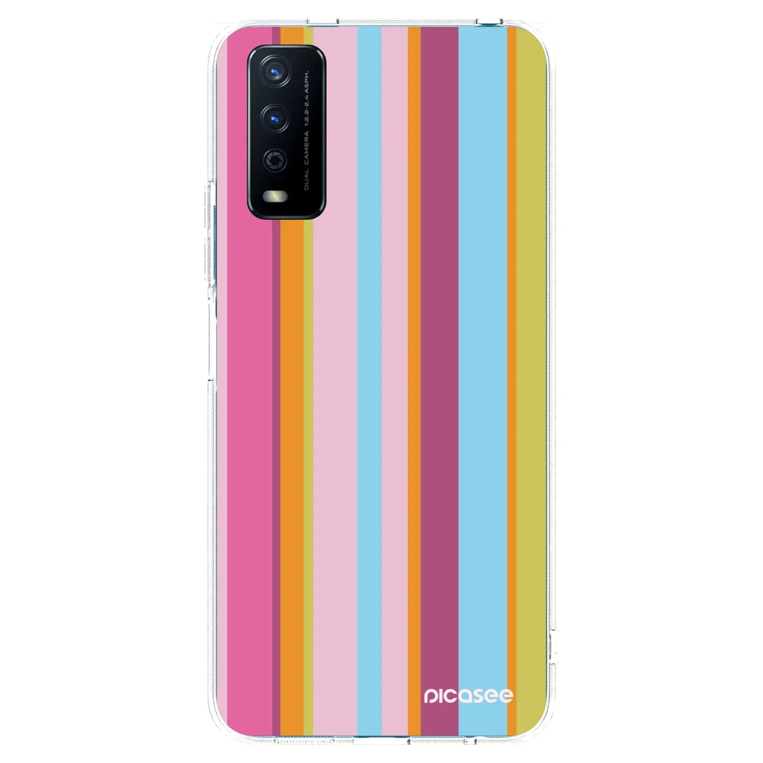 Silikonový průhledný obal pro Vivo Y11s - Golden hour