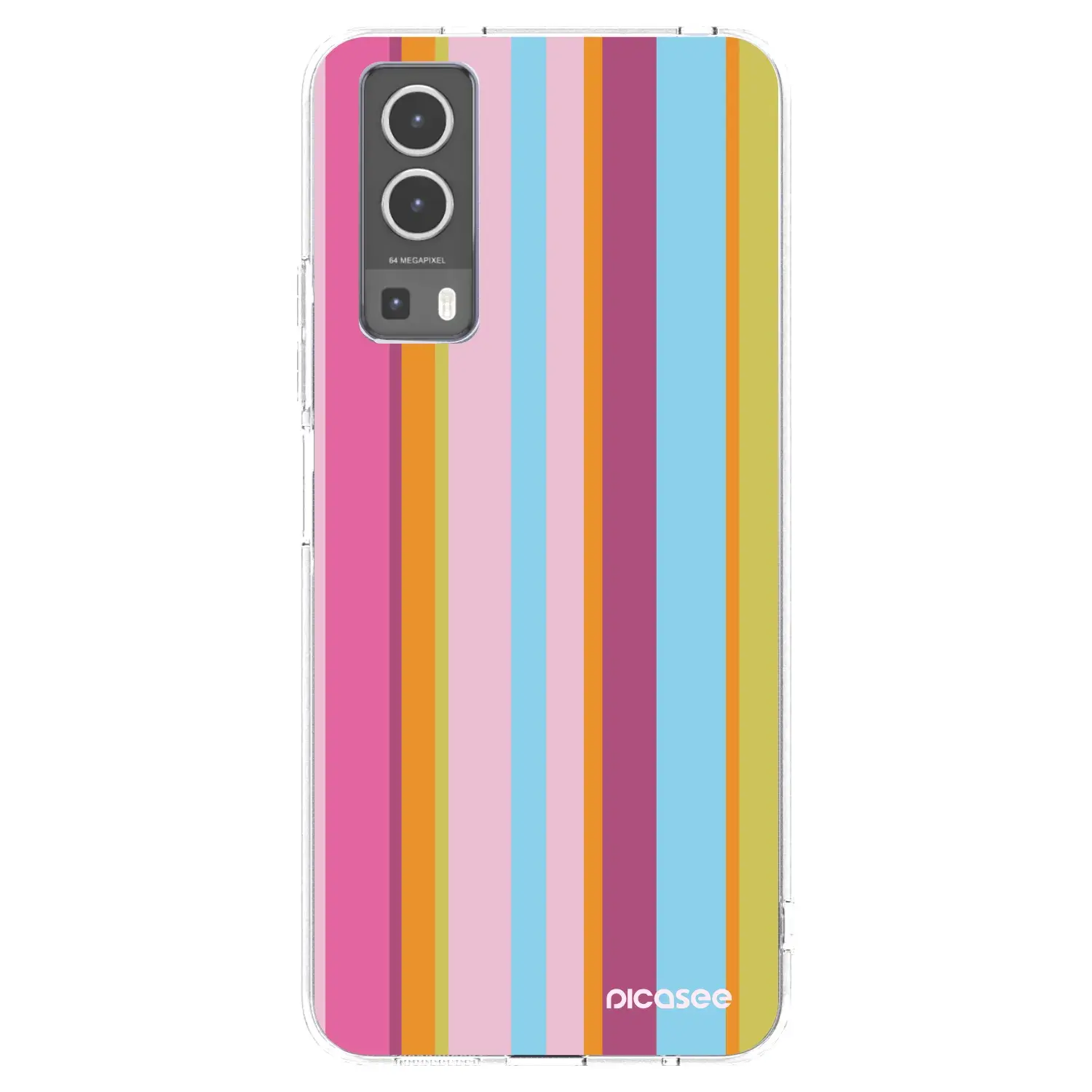 Silikonový průhledný obal pro Vivo Y72 5G - Golden hour