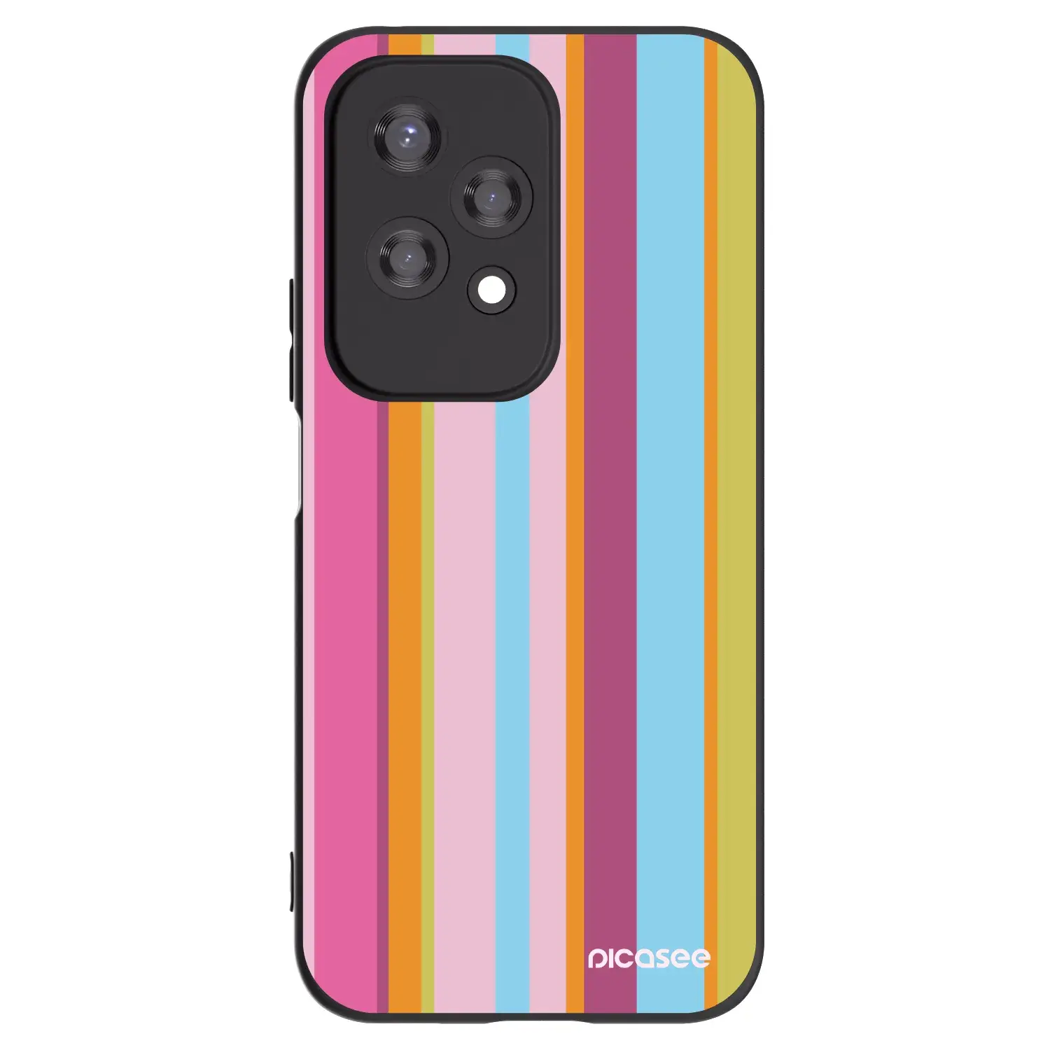 Silikonový černý obal pro Honor 200 Lite - Golden hour