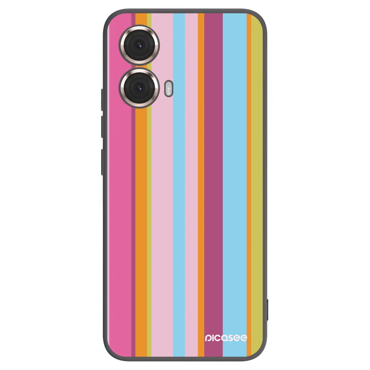 Silikonový černý obal pro Motorola Moto G85 - Golden hour