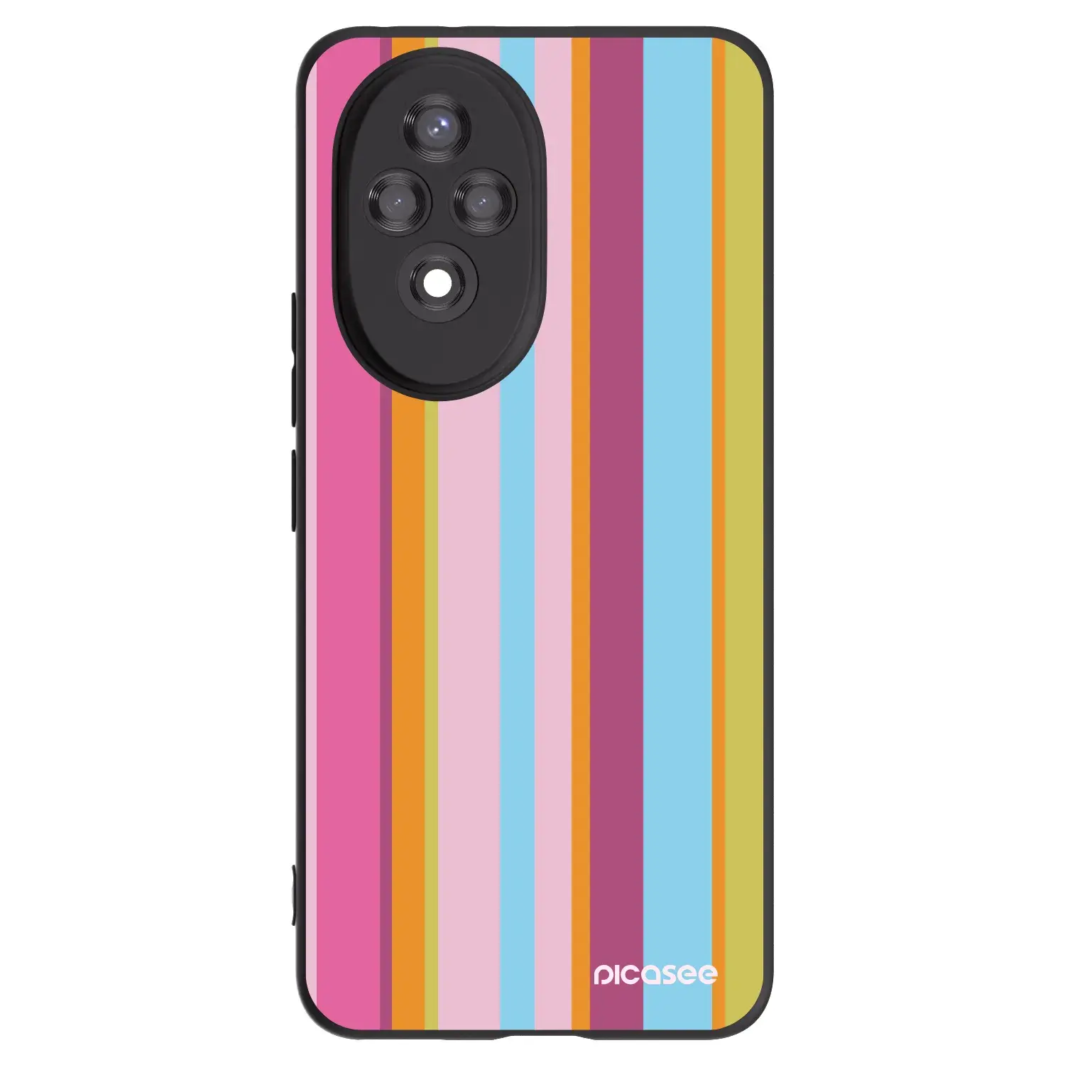 Silikonový černý obal pro Honor 200 Pro 5G - Golden hour
