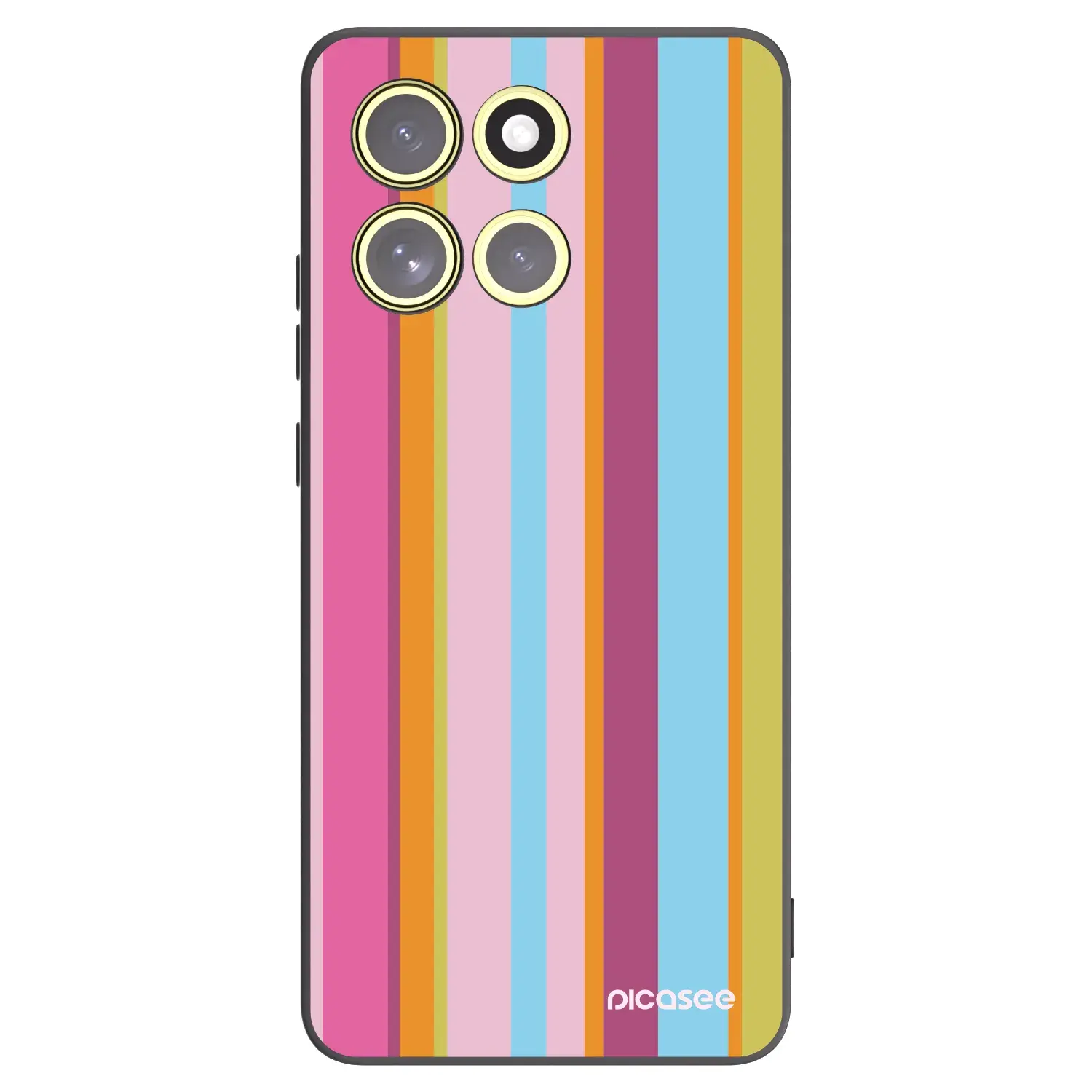 Silikonový černý obal pro Motorola Moto G86 5G - Golden hour