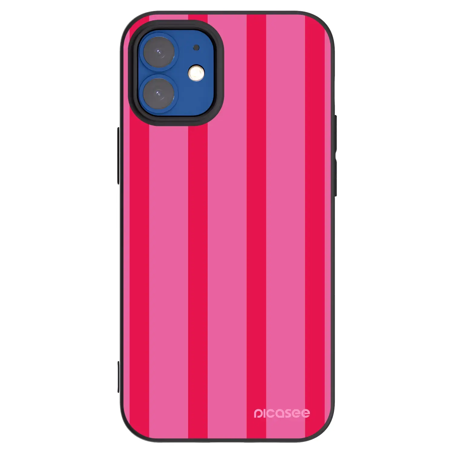 Silikonový černý obal pro Apple iPhone 12 mini - Hot tropic