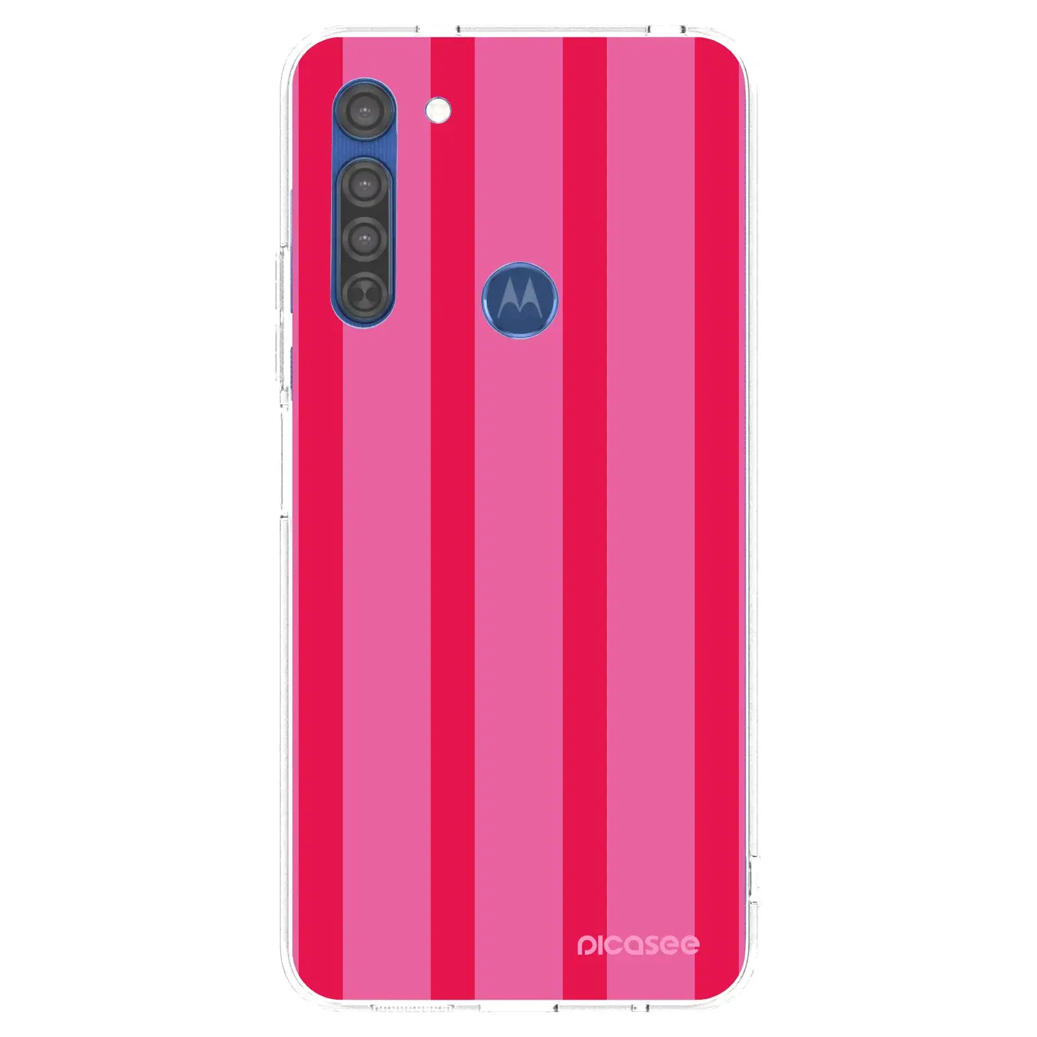 Silikonový průhledný obal pro Motorola Moto G8 - Hot tropic