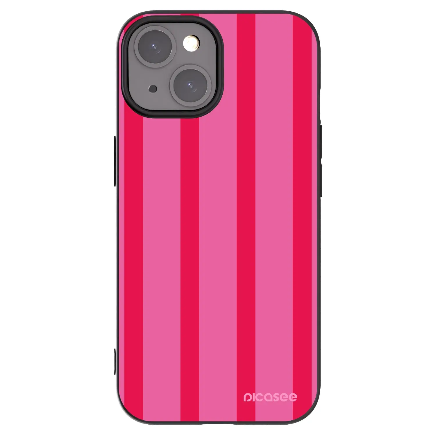Silikonový černý obal pro Apple iPhone 15 - Hot tropic