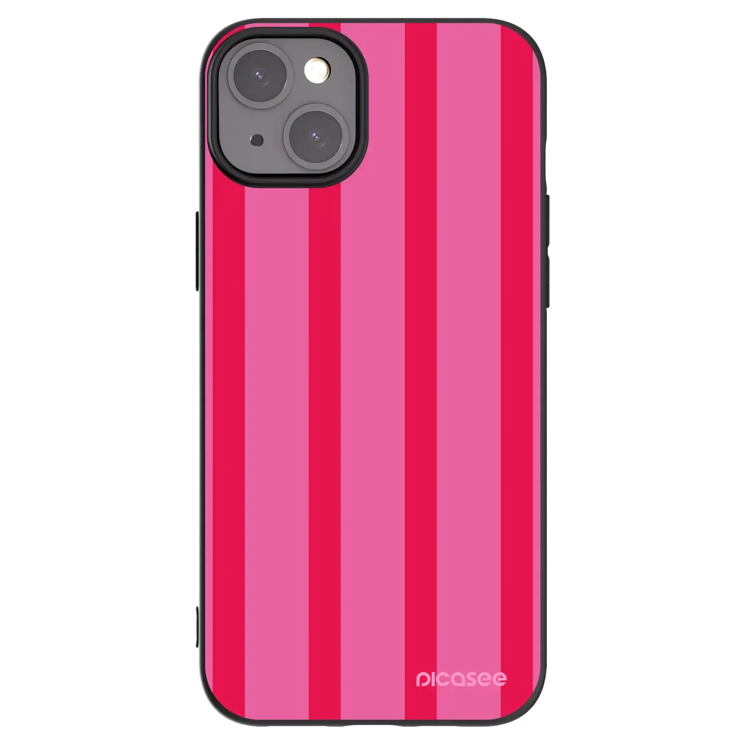 Silikonový černý obal pro Apple iPhone 15 Plus - Hot tropic
