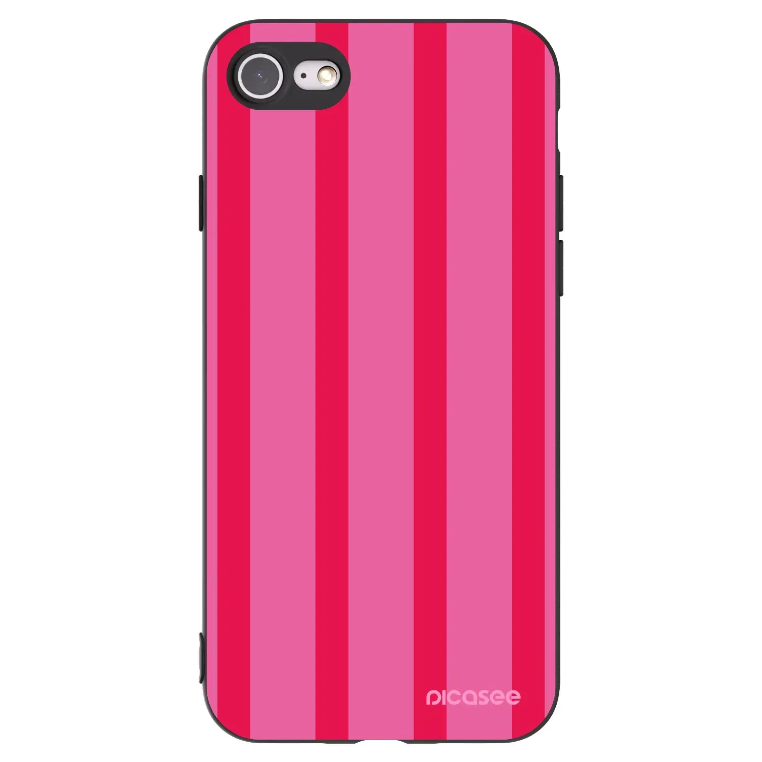 Silikonový černý obal pro Apple iPhone SE 2020 - Hot tropic