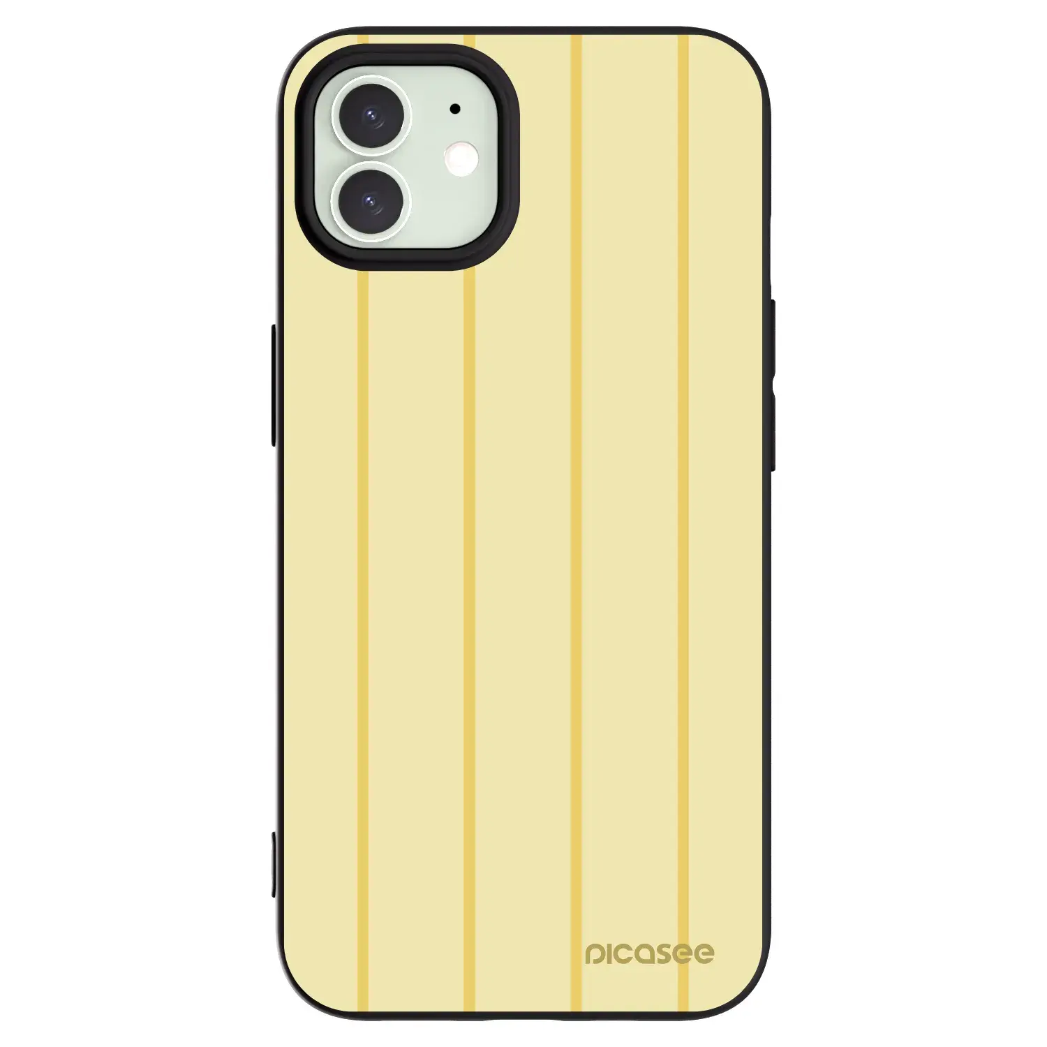 Silikonový černý obal pro Apple iPhone 12 - Liquid sunshine