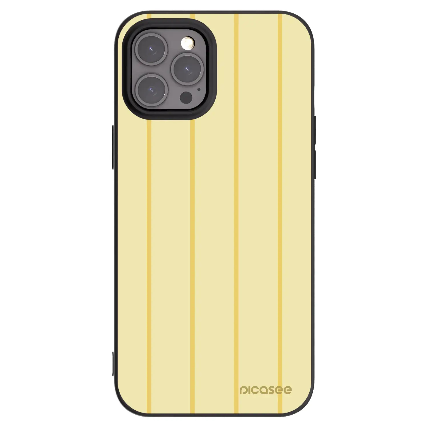Silikonový černý obal pro Apple iPhone 12 Pro Max - Liquid sunshine