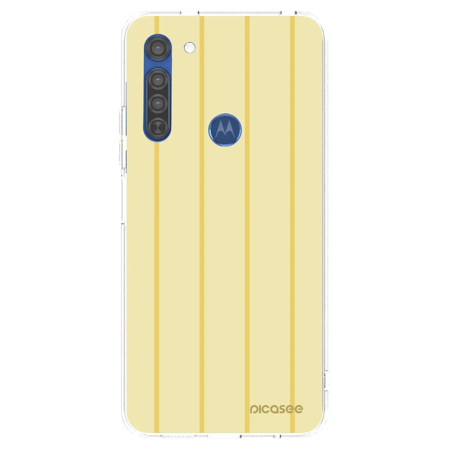 Silikonový průhledný obal pro Motorola Moto G8 - Liquid sunshine