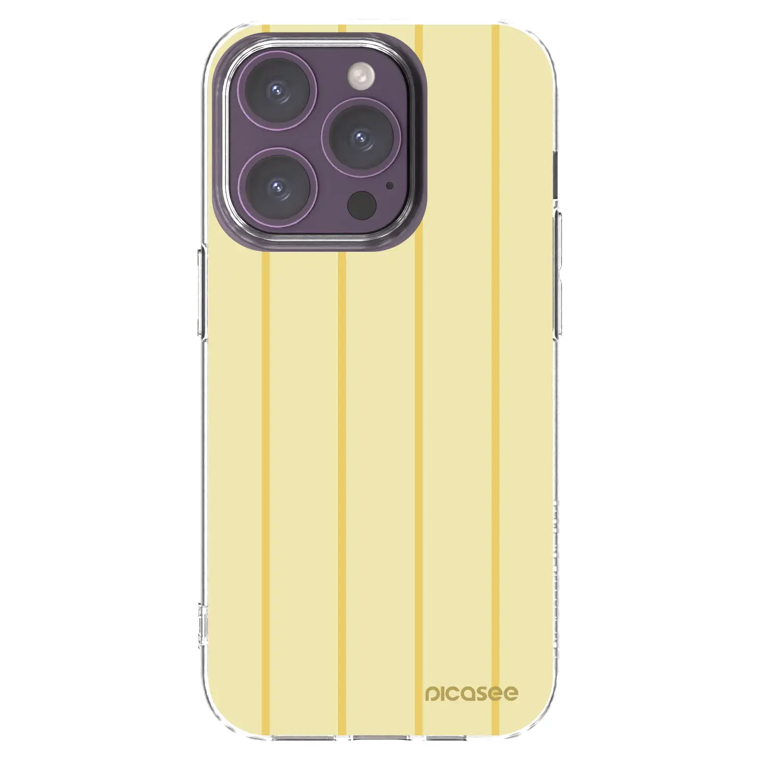 Silikonový průhledný obal pro Apple iPhone 14 Pro - Liquid sunshine
