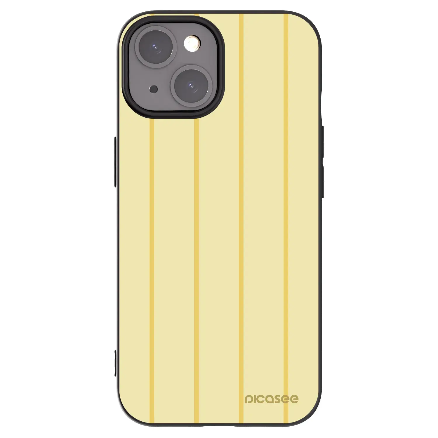 Silikonový černý obal pro Apple iPhone 15 - Liquid sunshine